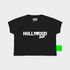 CAMISETA BABY LOOK SUX CROPPED PRETA HOLLYWOOD