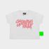 CAMISETA BABY LOOK SUX CROPPED BRANCA MELTING