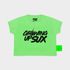 CAMISETA BABY LOOK SUX CROPPED VERDE BOMB