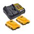 DEWALT DCB203C2-BR KIT 02 BATERIAS 2AH 20V + CARREGADOR BIVOLT