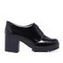 Sapato Feminino Gisele Salto Alto Grosso Verniz Preto