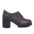 Sapato Feminino Gisele Salto Alto Grosso Café