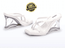 SANDÁLIA MELISSA GLASS HEEL SUPER LANÇAMENTO ORIGINAL - BRANCA
