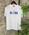 CAMISETA MC HUGO BOSS LETRAS COLORIDAS