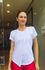 Camiseta Fitness Branco Alongada