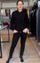 Conjunto Moletom Peluciado Glow preto