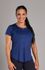 Camiseta Fitness Alongada Azul marinho 