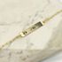 Pulseira Plaquinha Olhar Personalizada Folheado em Ouro 18k