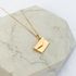 Colar Relicário Carta Personalizado Folheado em Ouro 18k