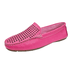 mocassim drive couro pink