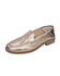mocassim couro ouro