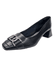 scarpin couro preto