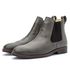 Bota Masculina Chelsea Forrada em Couro Confortável - Cinza
