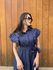 Vestido Catarina Azul Marinho Riscas de Giz