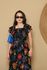 Vestido Lorena Preto Flores