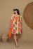 Vestido Clarice Mix Estampas Laranja