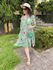 Chemise Renata Verde Mix Flores