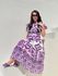 Vestido Catarina Estampado Roxo