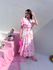 Vestido Catarina Estampado Rosa Plus