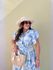 Vestido Catarina Estampado Azul Plus