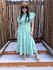 Vestido Catarina Verde Menta Riscas de Giz Plus