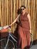 Vestido Mavie Marrom