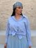 Camisa Adele Risca de Giz Azul