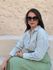 Camisa Adele Risca de Giz Verde Menta