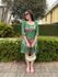 Vestido Clarice Verde Mix de Estampas