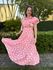Vestido Catarina Rosa Poá Plus