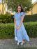 Vestido Catarina Azul Listrado