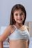 SUTIÃ INFANTIL NO ALGODÃO ESTILO TOP COM BOJO REMOVIVEL CINZA MÉDIO