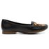 Mocassim De Couro Cor Preto Detalhe Em Onça QeA 