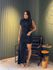 VESTIDO TASIA DRAPEADO PRETO