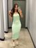 VESTIDO IRIS MIDI VERDE AGUA