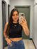 CROPPED ALO CANELADO PRETO