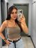 TOP FAIXA BRUNA CAQUI