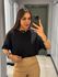 BLUSA HELENA MANGUINHAS PRETO