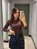 BLUSA ANTONELA MARROM