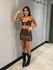 CONJUNTO ANITA COURO MARROM