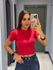 CROPPED LIVIA CANELADO VERMELHO