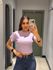 CROPPED LIVIA CANELADO LAVANDA