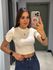 CROPPED LIVIA CANELADO OFF WHITE