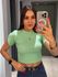 CROPPED LIVIA CANELADO VERDE MENTA