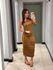 VESTIDO MADONNA OCRE