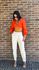 CROPPED FLOR LARANJA