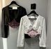 CROPPED FLOR PRETO