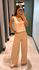 CONJUNTO ALFAIATARIA CALÇA PANTALONA NUDE