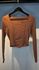 CROPPED VIES CANELADO MARROM