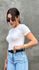 BODY CANELADO MANGUINHA OFF WHITE